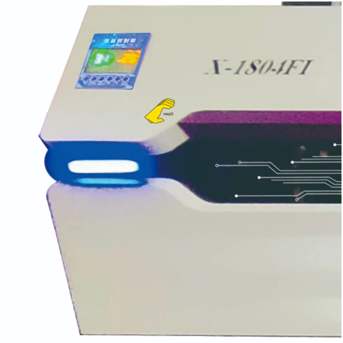 طابعة XL-1804F I3200 ذات 4 رؤوس طباعة / خارجية / داخلية / تعمل بالأشعة فوق البنفسجية / نافثة للحبر